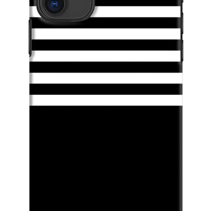 Black and White Print iPhone 11 Hard Case Back Cover by Casekaro