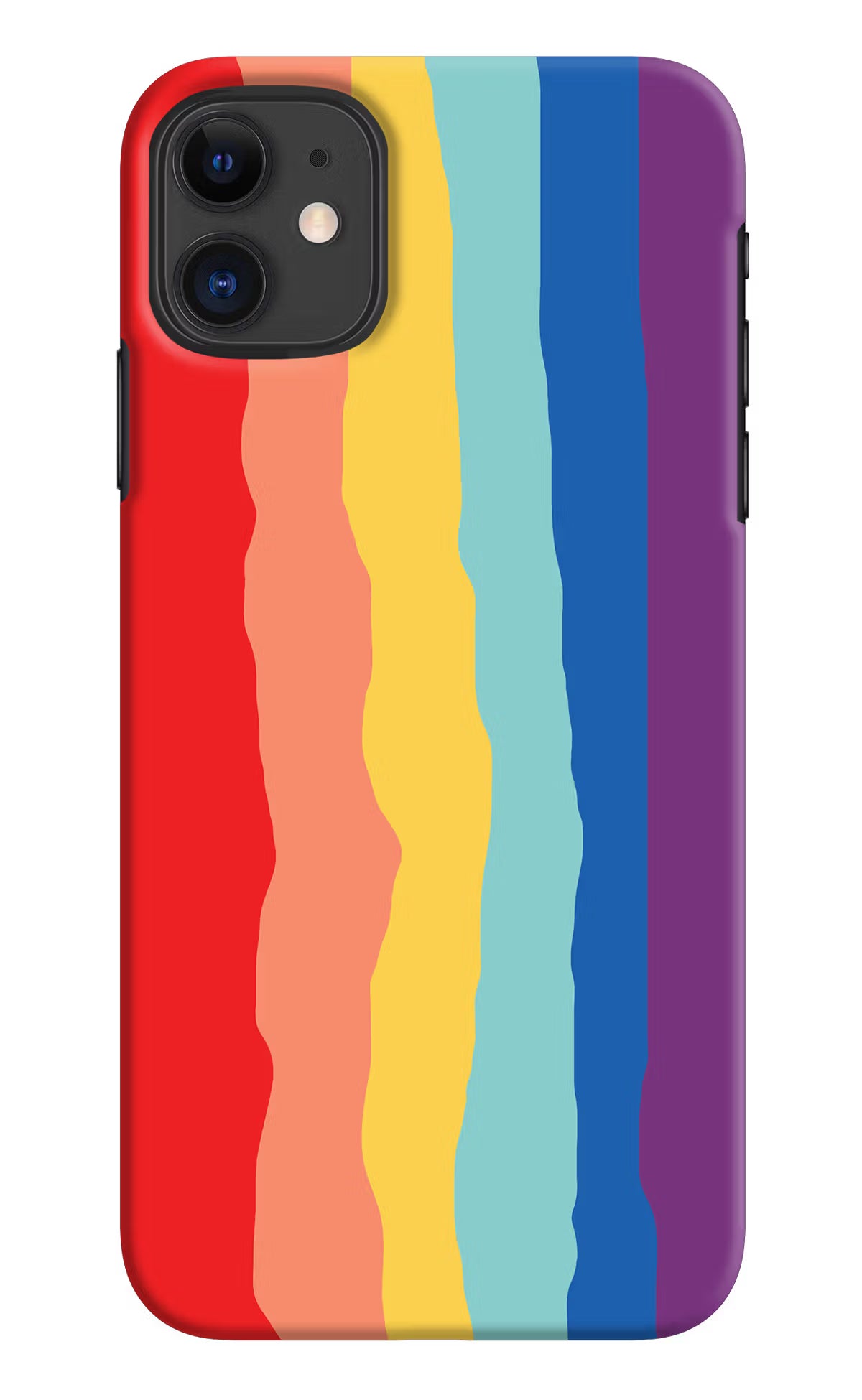 Rainbow iPhone 11 Hard Case Back Cover by Casekaro