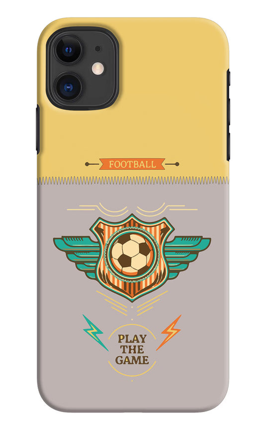 Football iPhone 11 Hard Case Back Cover by Casekaro