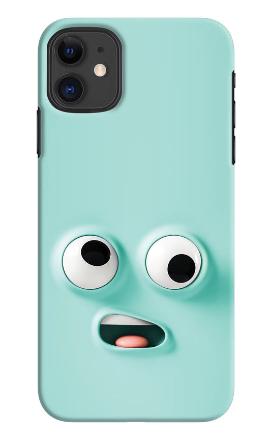 Funny Cartoon iPhone 11 Hard Case Back Cover by Casekaro