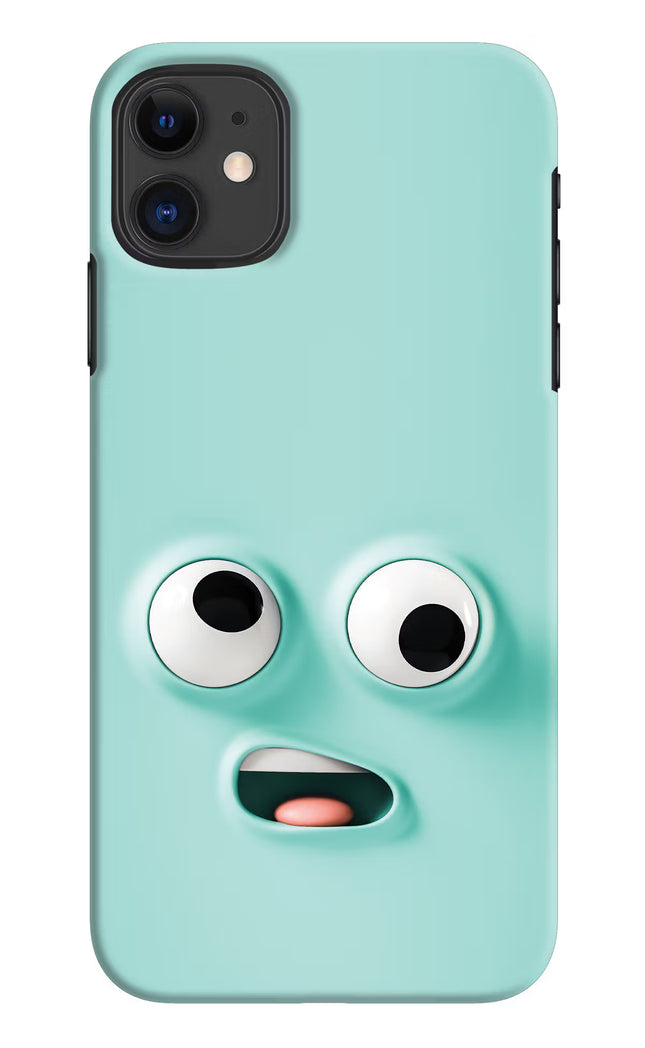 Funny Cartoon iPhone 11 Hard Case Back Cover by Casekaro