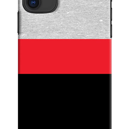 Tri Color Pattern iPhone 11 Hard Case Back Cover by Casekaro