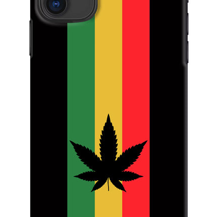 Weed Flag iPhone 11 Hard Case Back Cover by Casekaro