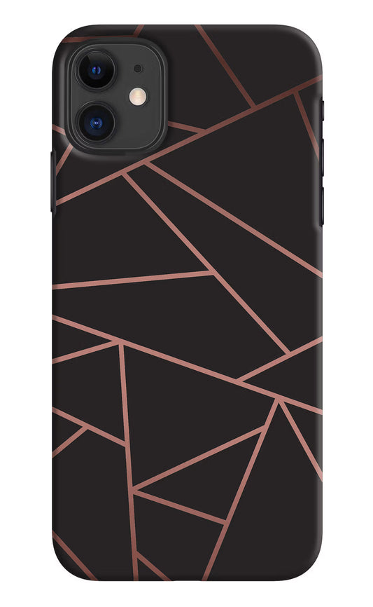 Geometric Pattern iPhone 11 Hard Case Back Cover by Casekaro