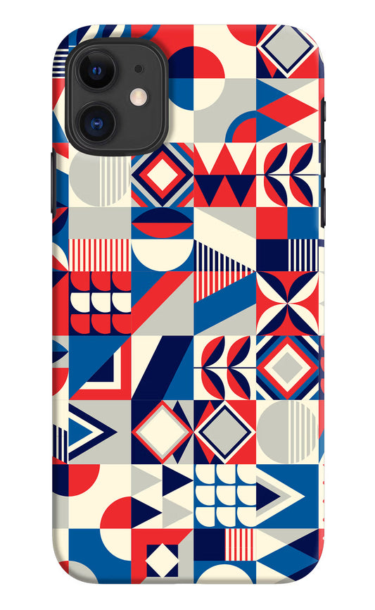 Colorful Pattern iPhone 11 Hard Case Back Cover by Casekaro