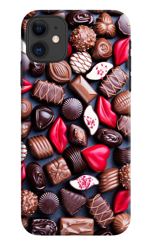 Chocolates iPhone 11 Hard Case Back Cover by Casekaro