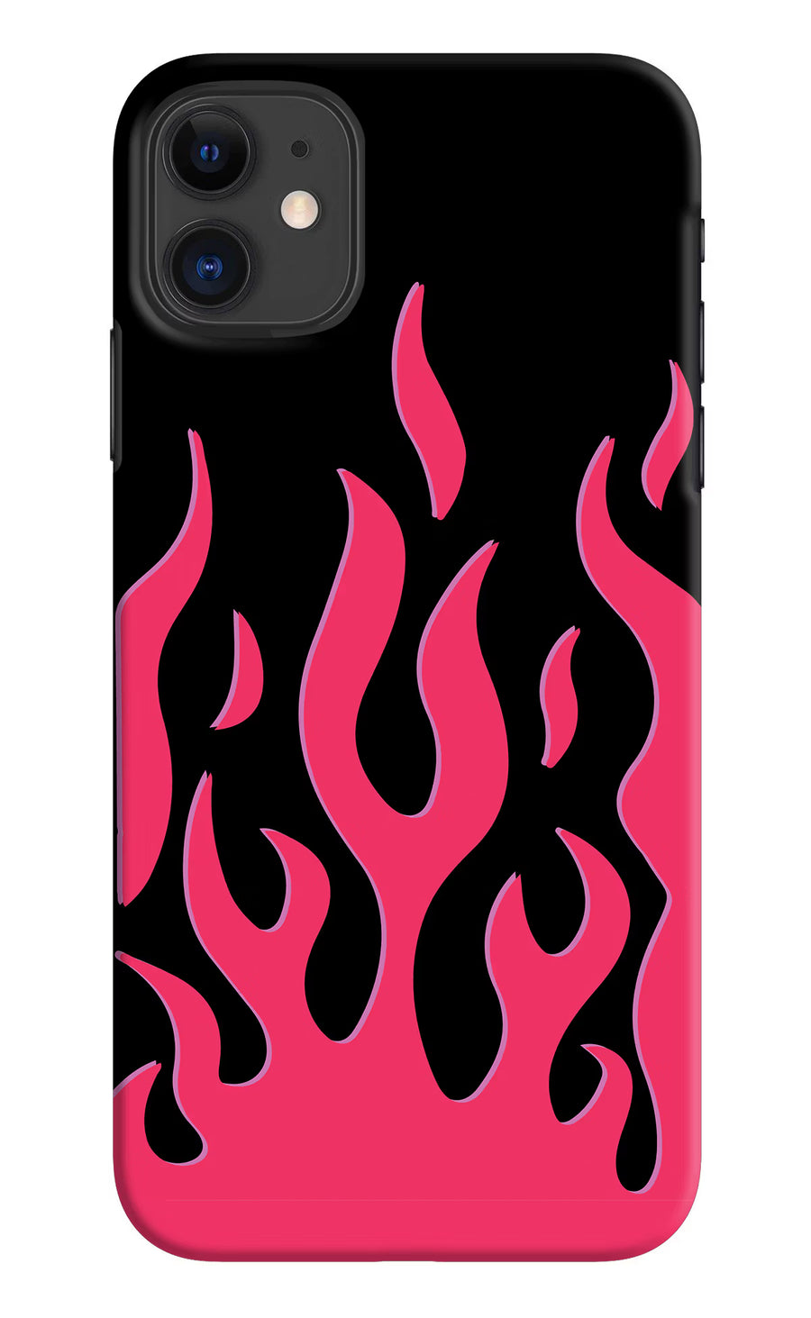 Fire Flames iPhone 11 Back Cover, Hard case