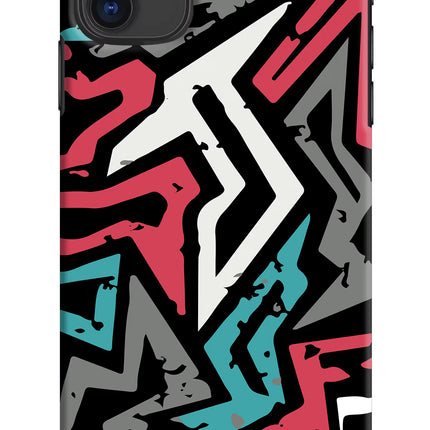 Geometric Graffiti iPhone 11 Hard Case Back Cover by Casekaro