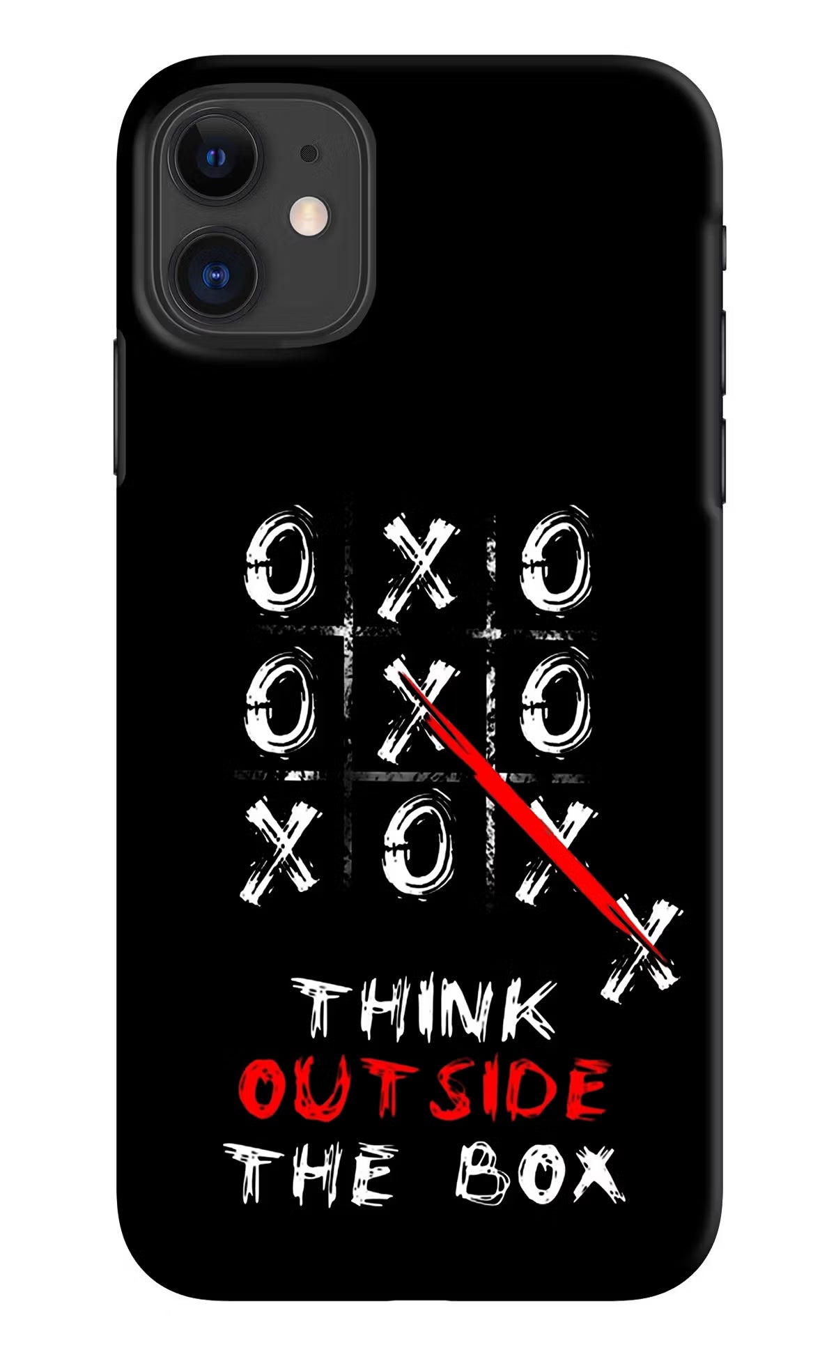Think out of the BOX iPhone 11 Hard Case Back Cover by Casekaro