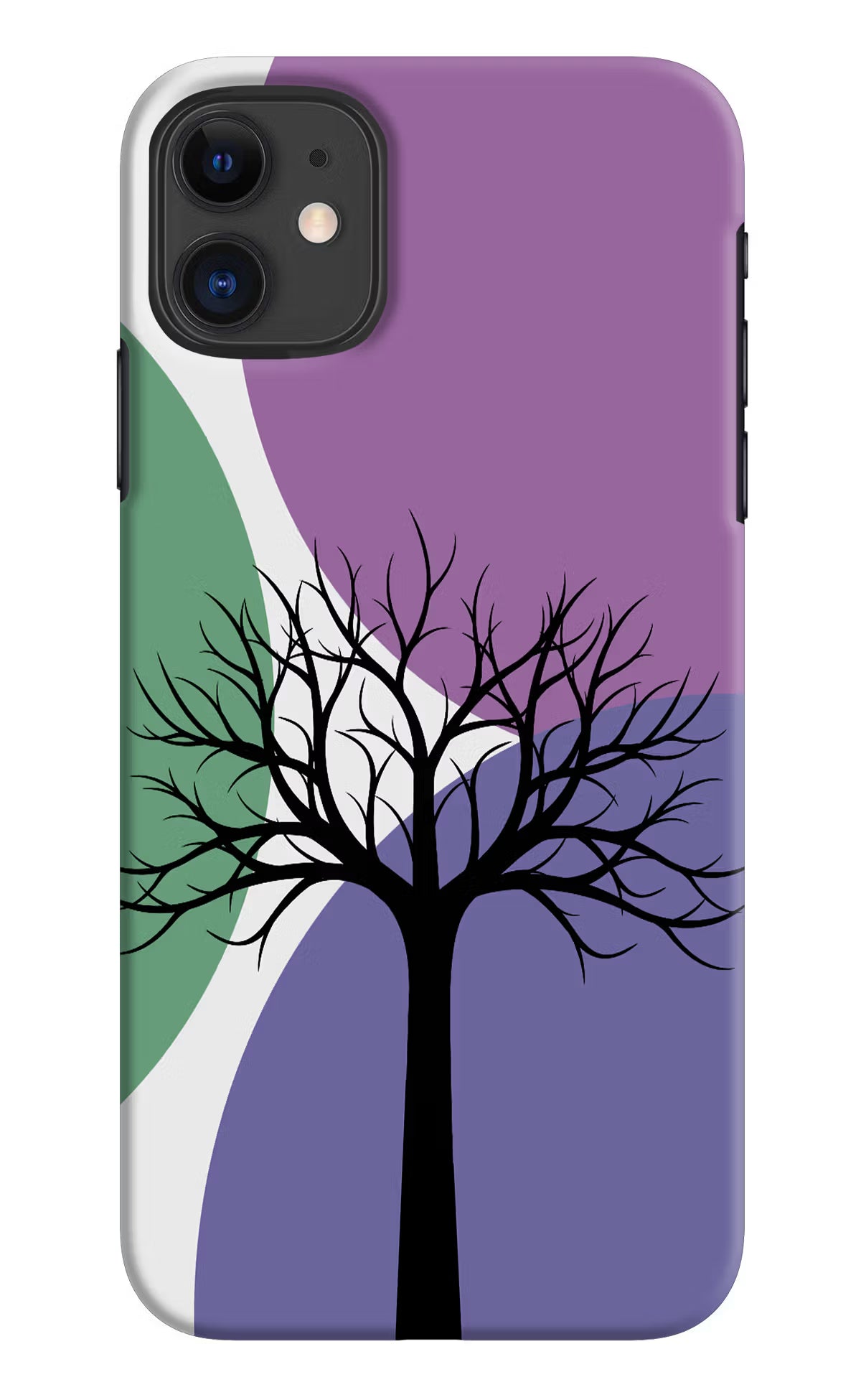 Tree Art iPhone 11 Hard Case Back Cover by Casekaro