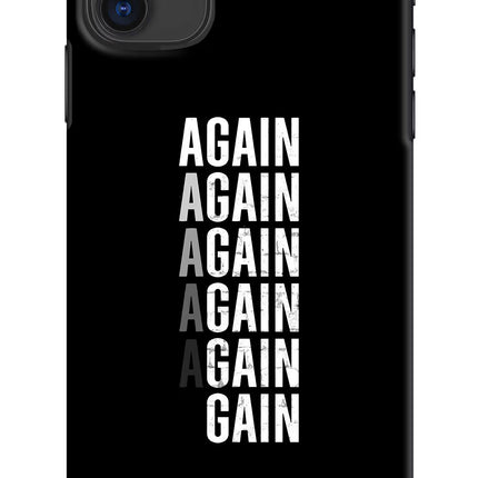 Again Again Gain iPhone 11 Hard Case Back Cover by Casekaro