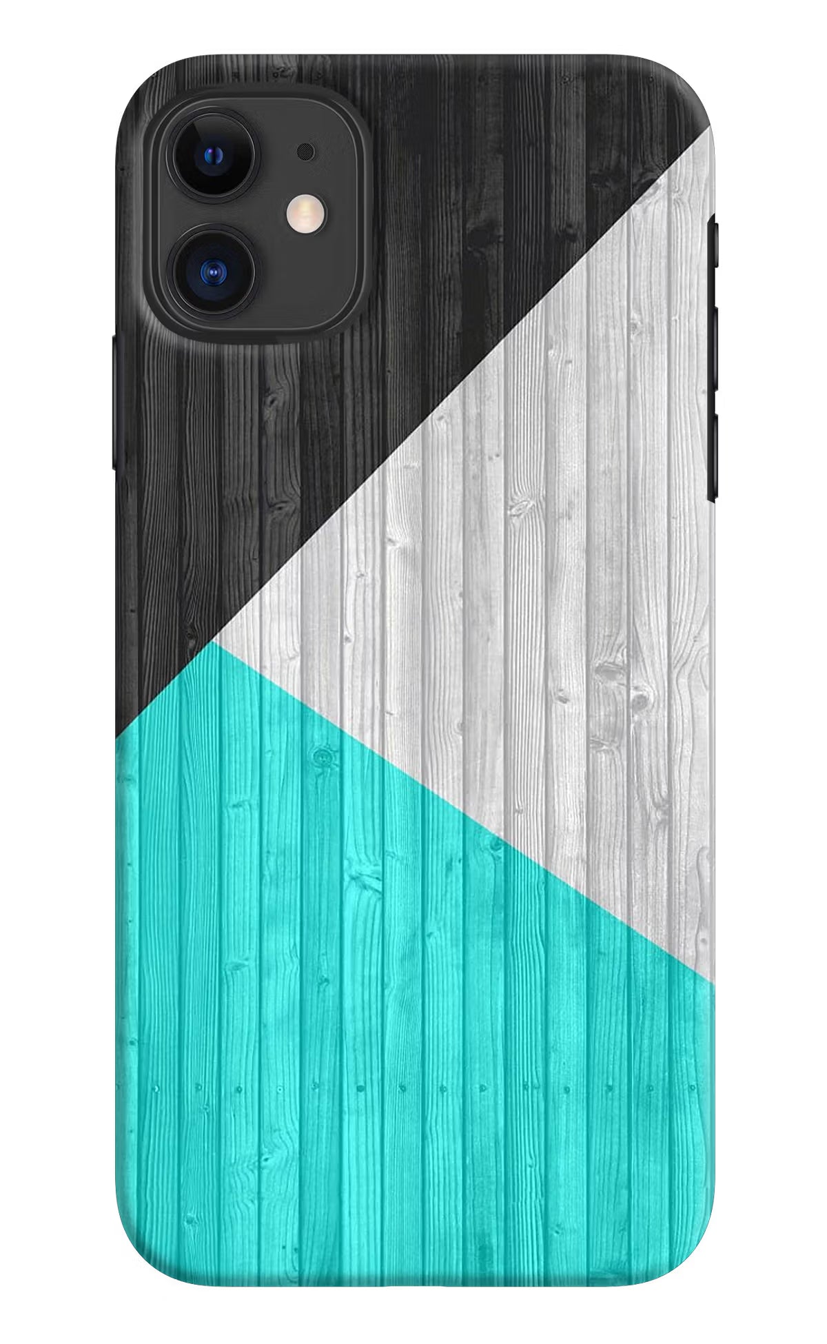 Wooden Abstract iPhone 11 Hard Case Back Cover by Casekaro
