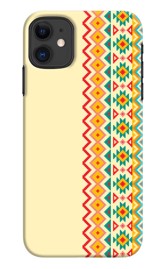 Ethnic Seamless iPhone 11 Hard Case Back Cover by Casekaro