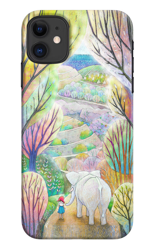 Nature Painting iPhone 11 Hard Case Back Cover by Casekaro