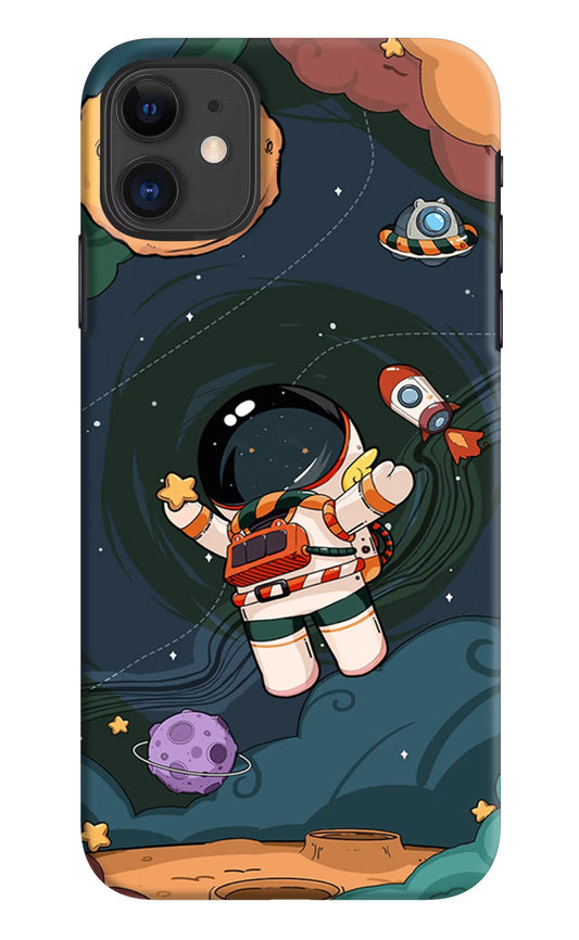 Cartoon Astronaut iPhone 11 Hard Case Back Cover by Casekaro