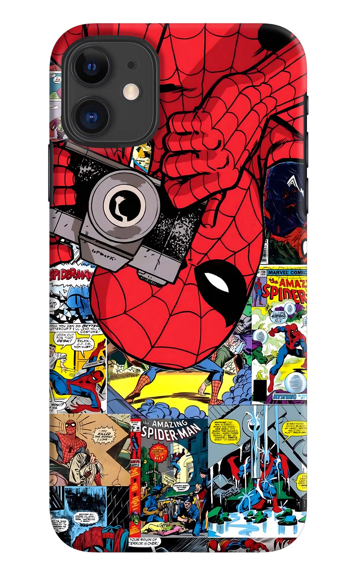 Spider Man iPhone 11 Hard Case Back Cover by Casekaro
