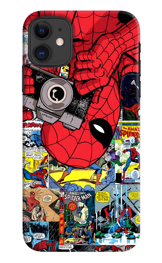 Spider Man iPhone 11 Hard Case Back Cover by Casekaro
