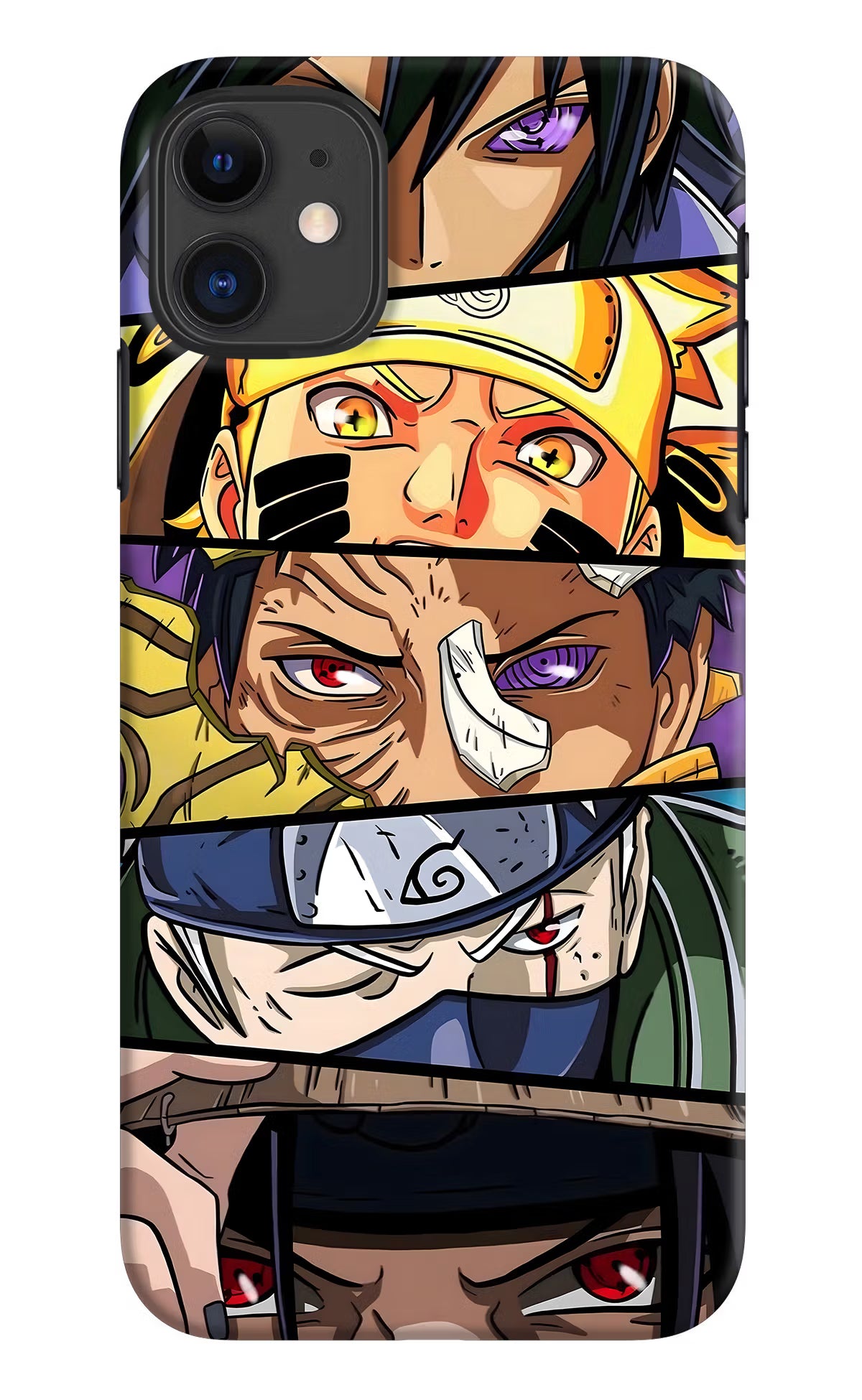Naruto Character iPhone 11 Hard Case Back Cover by Casekaro
