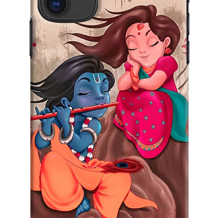 Radhe Krishna iPhone 11 Hard Case Back Cover by Casekaro