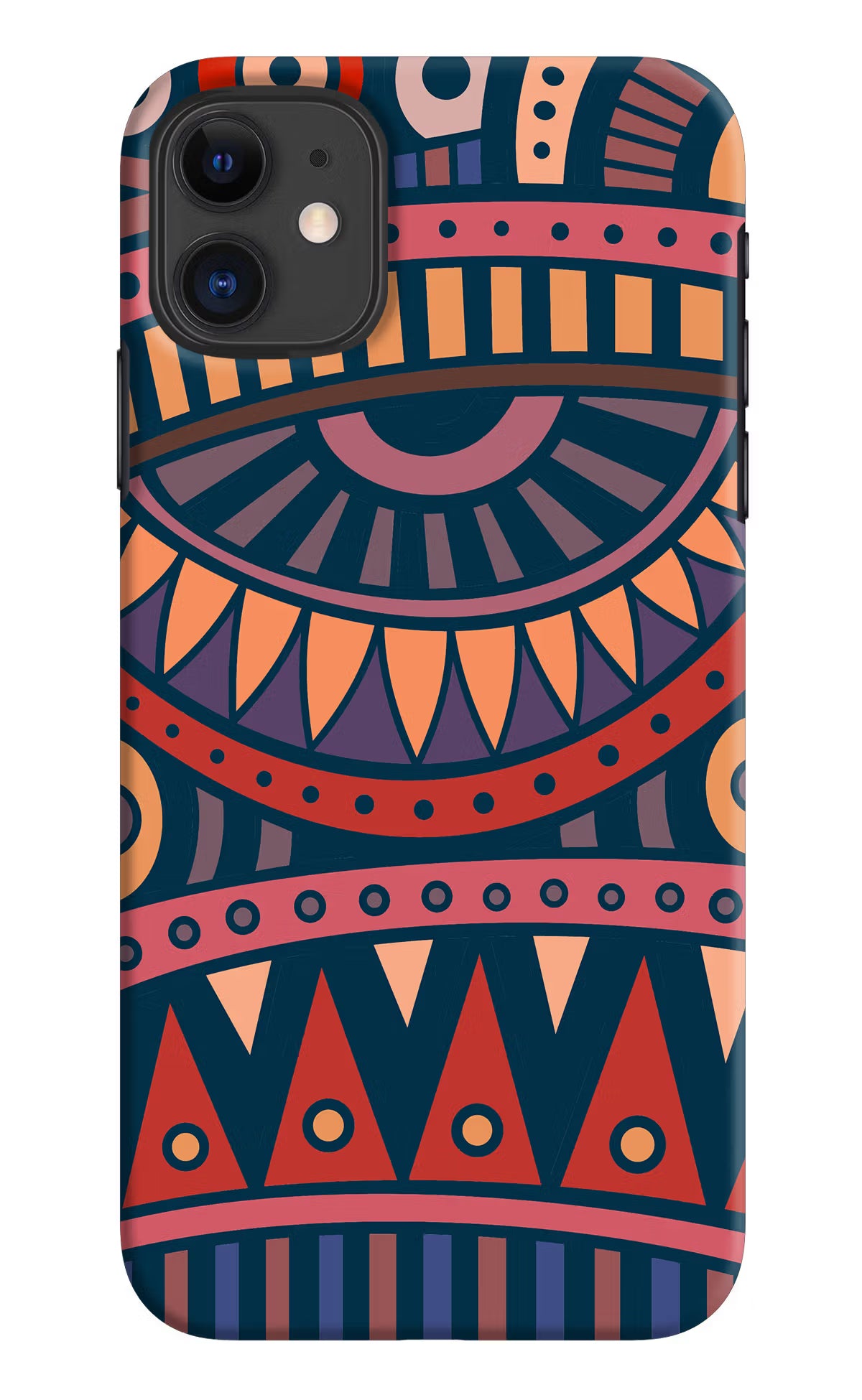 African Culture Design iPhone 11 Hard Case Back Cover by Casekaro