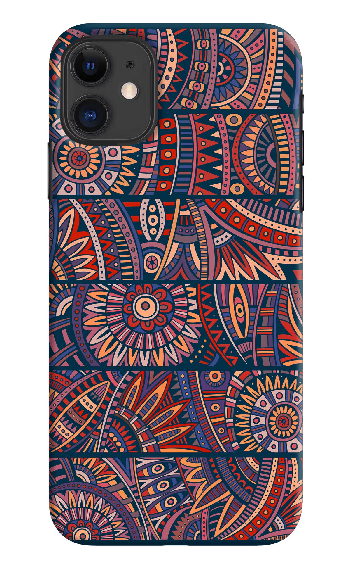 African Culture Design iPhone 11 Hard Case Back Cover by Casekaro