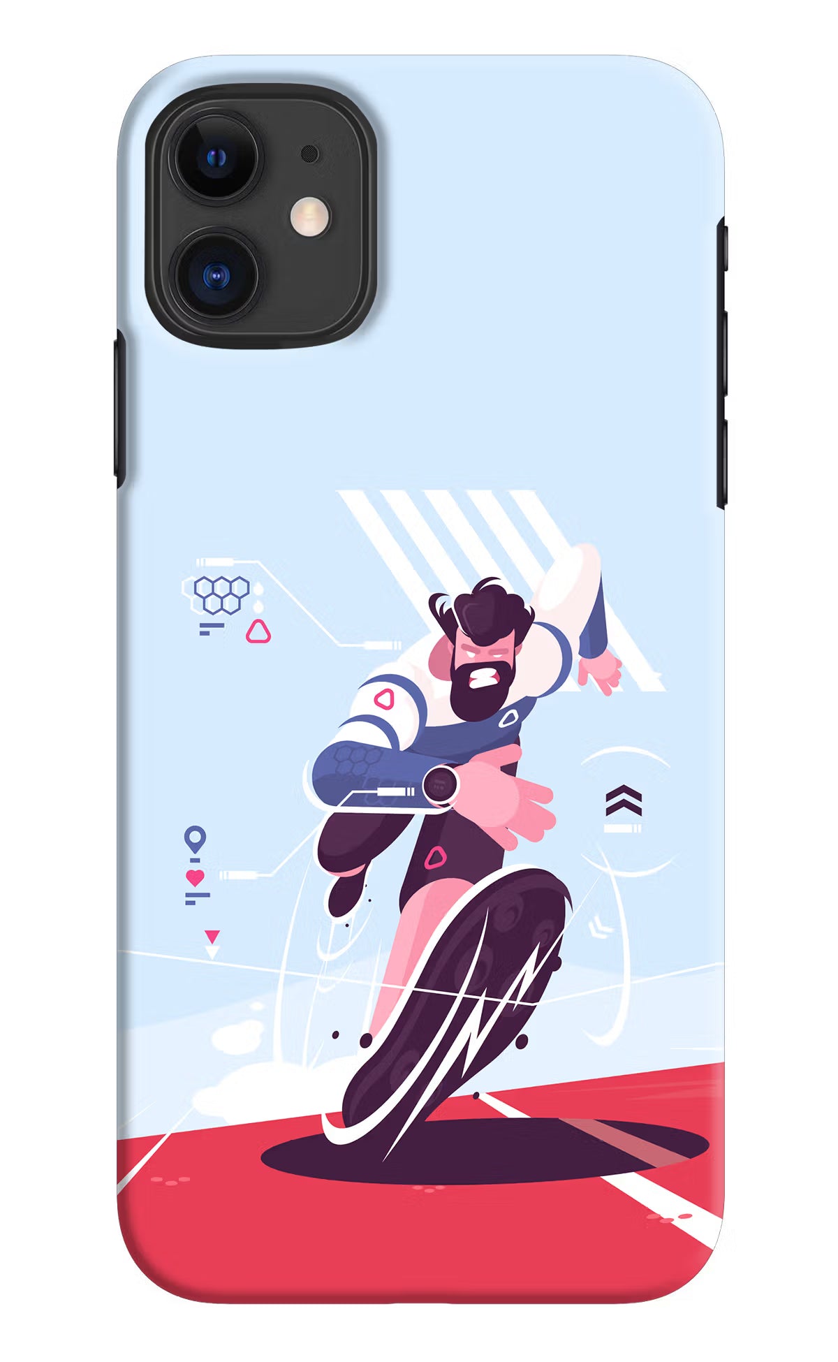 Run Pro iPhone 11 Hard Case Back Cover by Casekaro