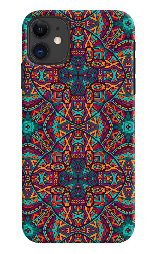 Colour Mandala iPhone 11 Hard Case Back Cover by Casekaro