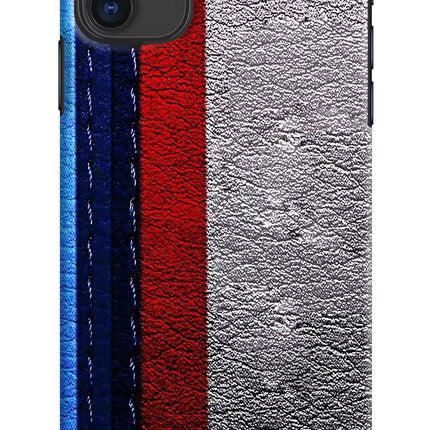BMW Stripes iPhone 11 Hard Case Back Cover by Casekaro
