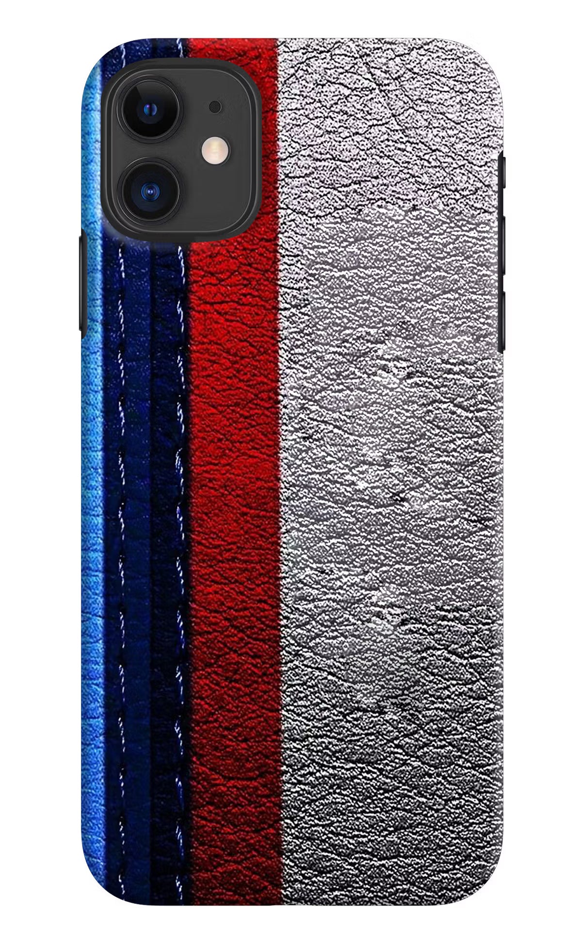 BMW Stripes iPhone 11 Hard Case Back Cover by Casekaro