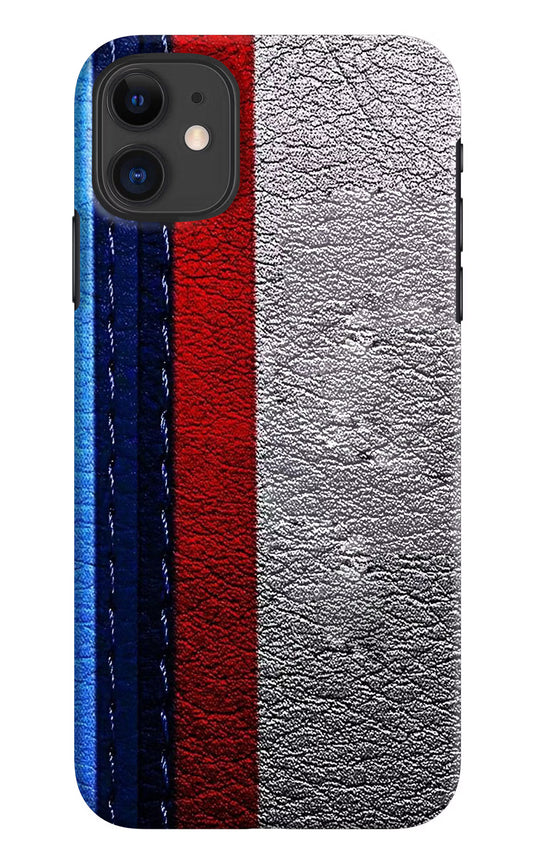 BMW Stripes iPhone 11 Hard Case Back Cover by Casekaro