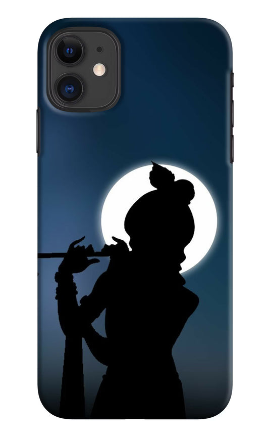 Shri Krishna Silhouette iPhone 11 Hard Case Back Cover by Casekaro
