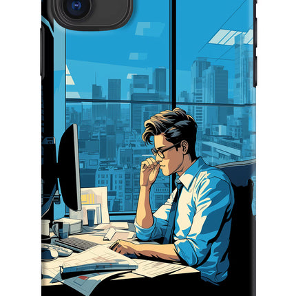 Focused Hustler (AI Generated) iPhone 11 Hard Case Back Cover by Casekaro