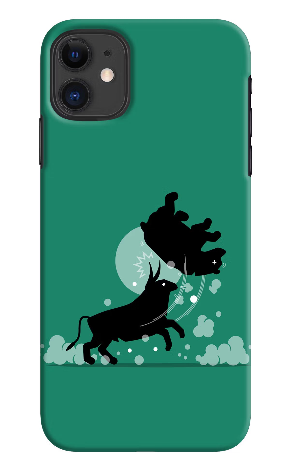Bull Conqueror iPhone 11 Hard Case Back Cover by Casekaro