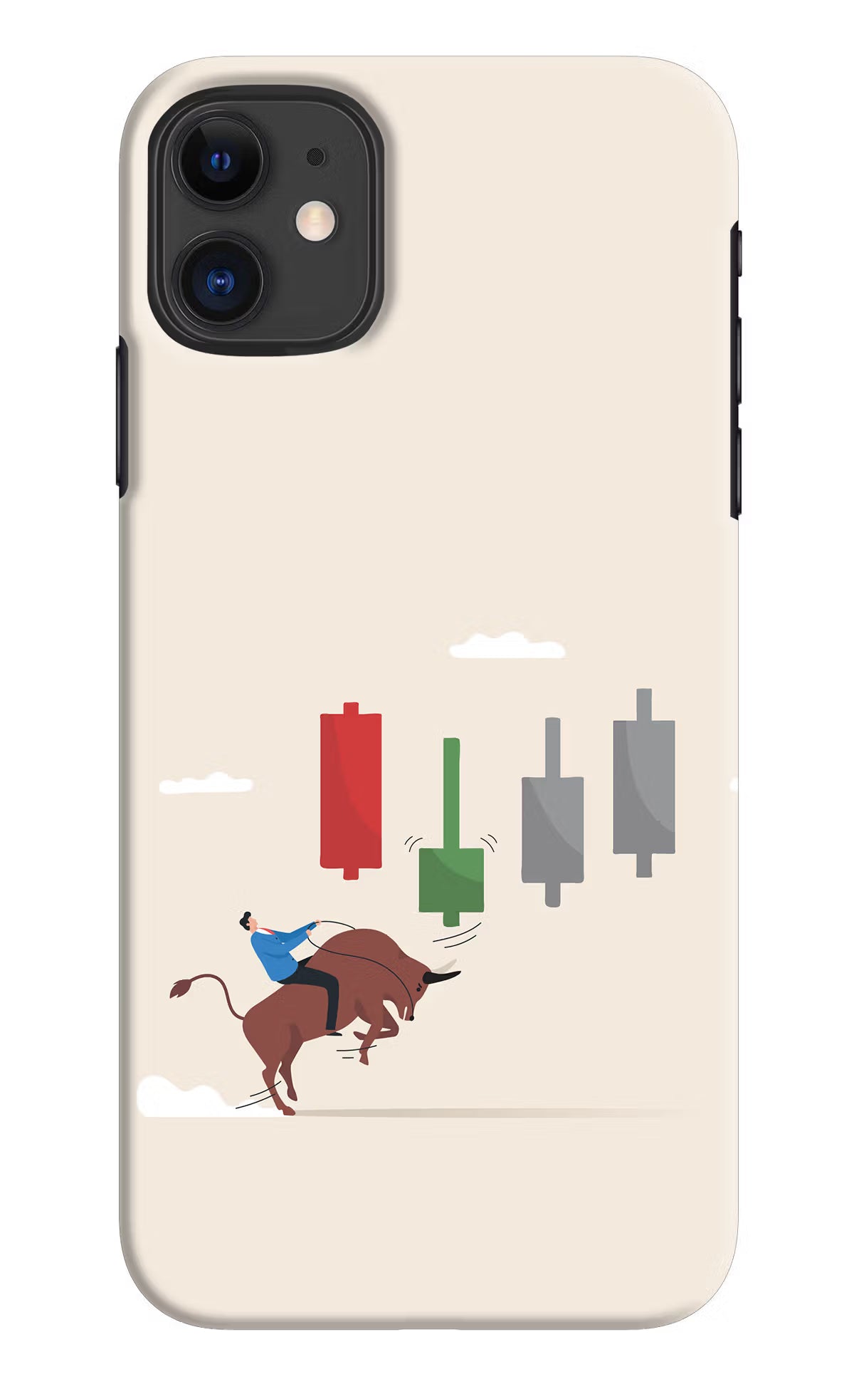 Bull Trading Momentum iPhone 11 Hard Case Back Cover by Casekaro
