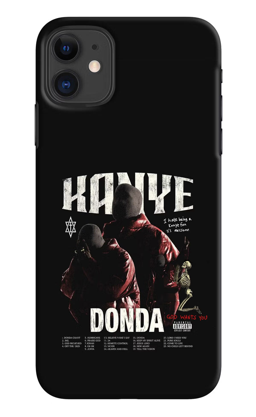 Donda Kanye West iPhone 11 Back Cover, Hard case