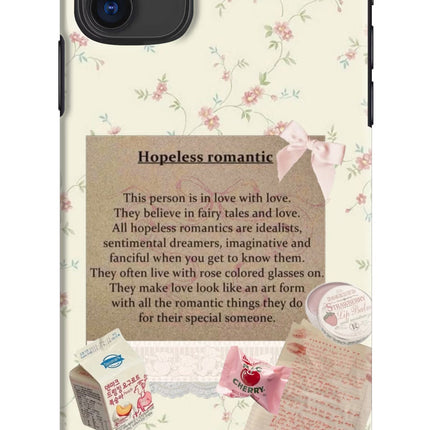 Hopeless Romantic iPhone 11 Hard Case Back Cover by Casekaro