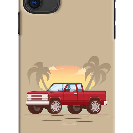 Desert Classic Drive iPhone 11 Hard Case Back Cover by Casekaro