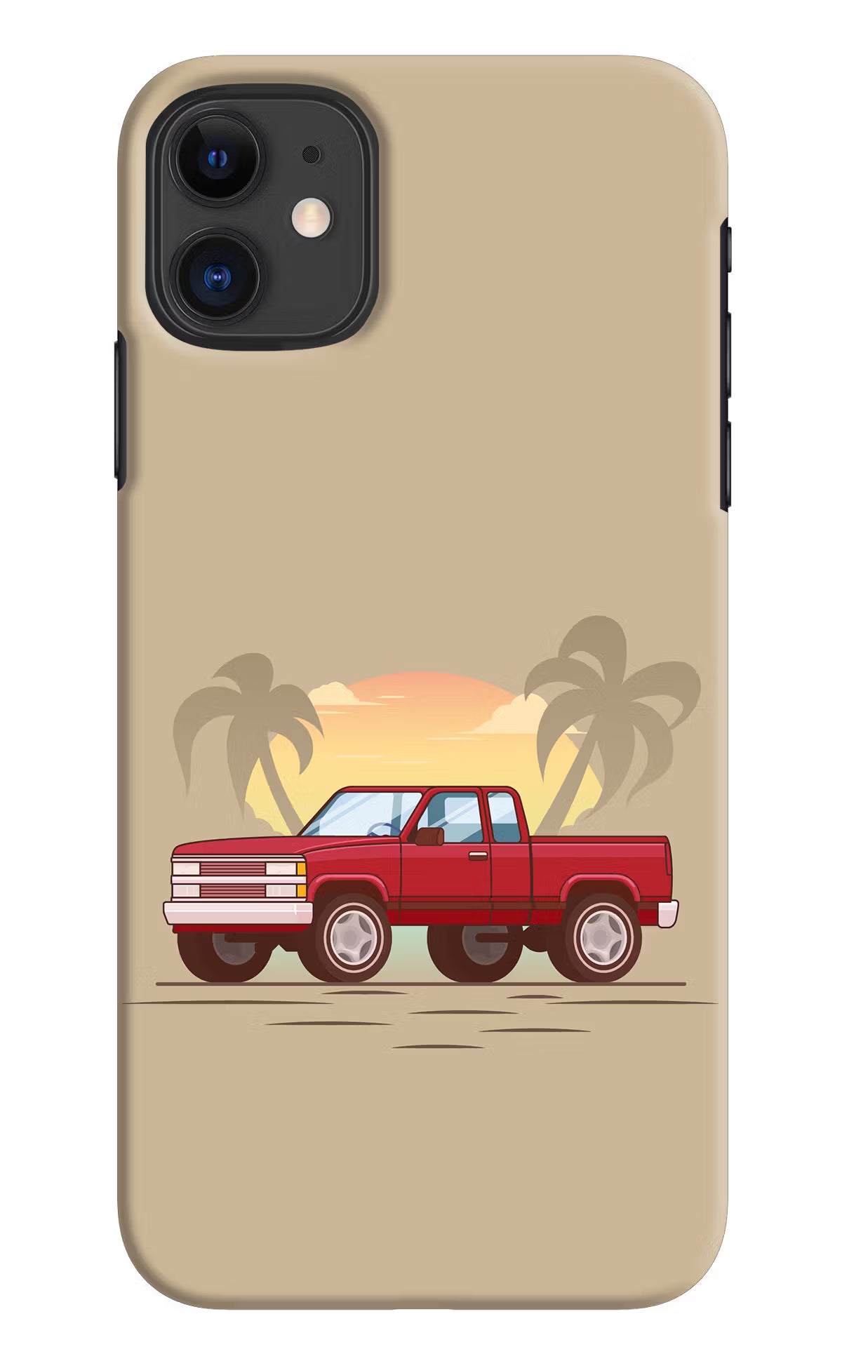 Desert Classic Drive iPhone 11 Hard Case Back Cover by Casekaro