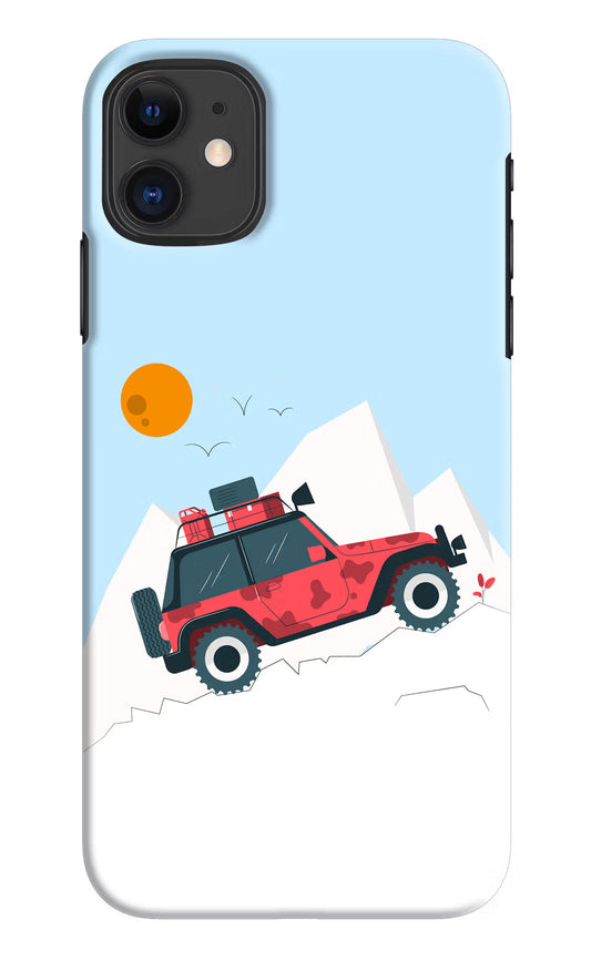 Mountain Trail Beast iPhone 11 Hard Case Back Cover by Casekaro