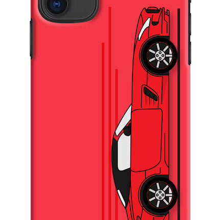 Red Velocity iPhone 11 Hard Case Back Cover by Casekaro