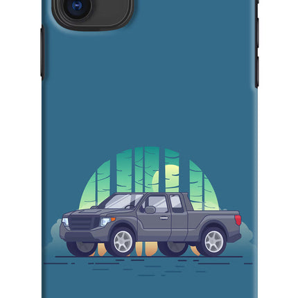 Retro Garage Vibe iPhone 11 Hard Case Back Cover by Casekaro
