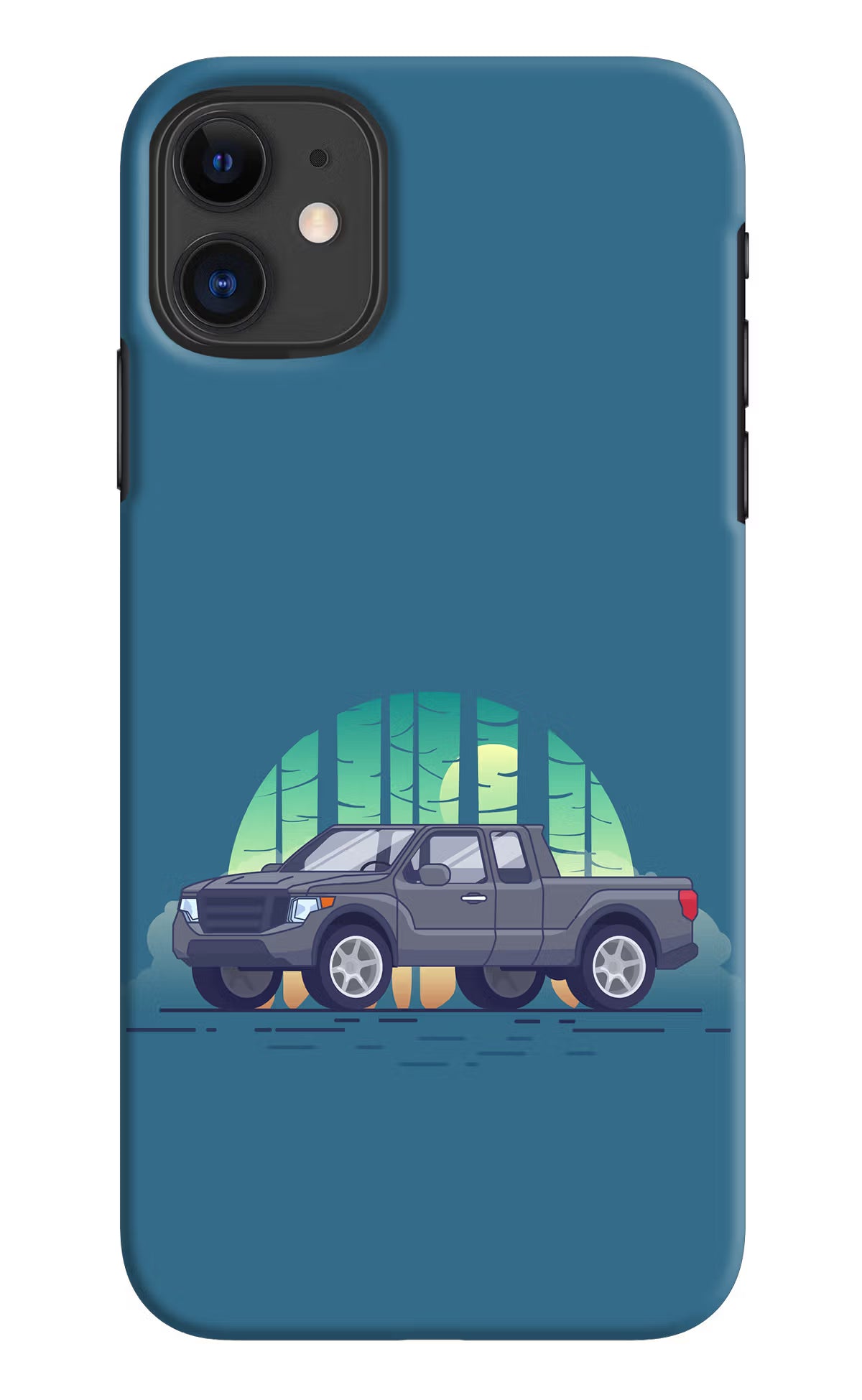 Retro Garage Vibe iPhone 11 Hard Case Back Cover by Casekaro