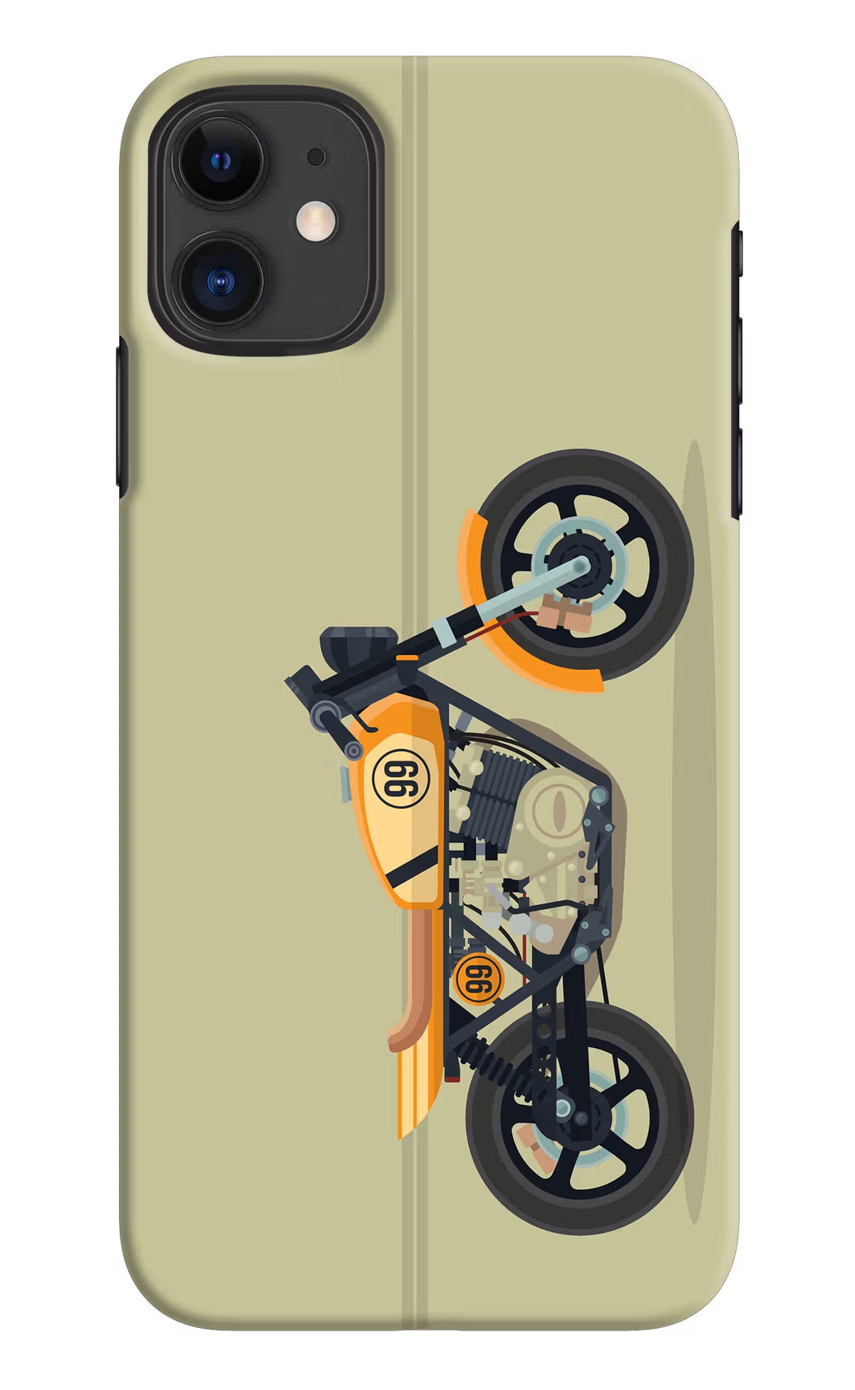 Vertical Speedster iPhone 11 Hard Case Back Cover by Casekaro