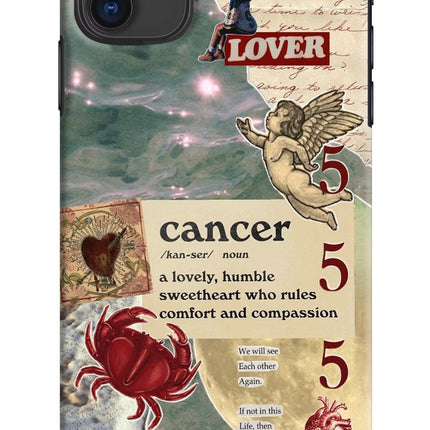 Cancer Zodiac iPhone 11 Hard Case Back Cover by Casekaro