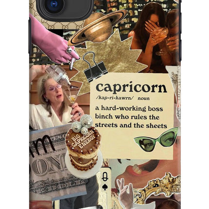 Capricorn Zodiac iPhone 11 Hard Case Back Cover by Casekaro