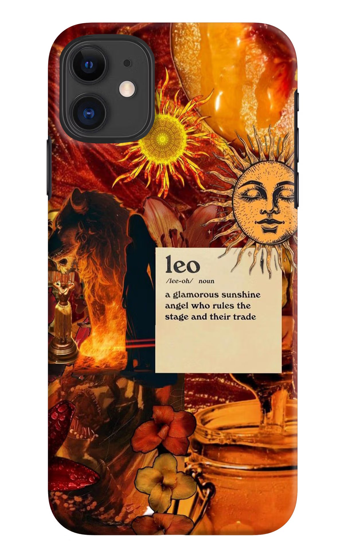 Leo Zodiac iPhone 11 Hard Case Back Cover by Casekaro