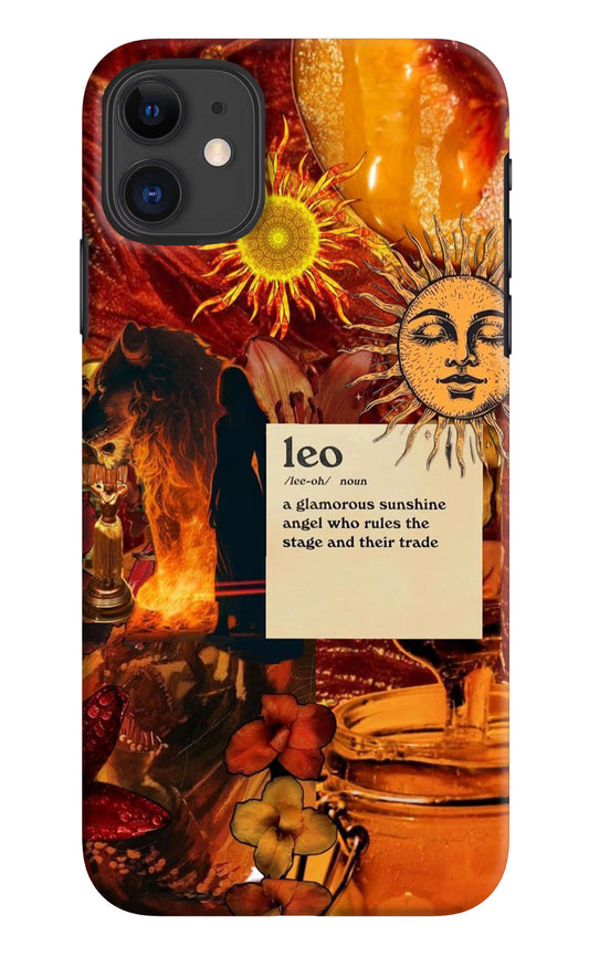 Leo Zodiac iPhone 11 Hard Case Back Cover by Casekaro