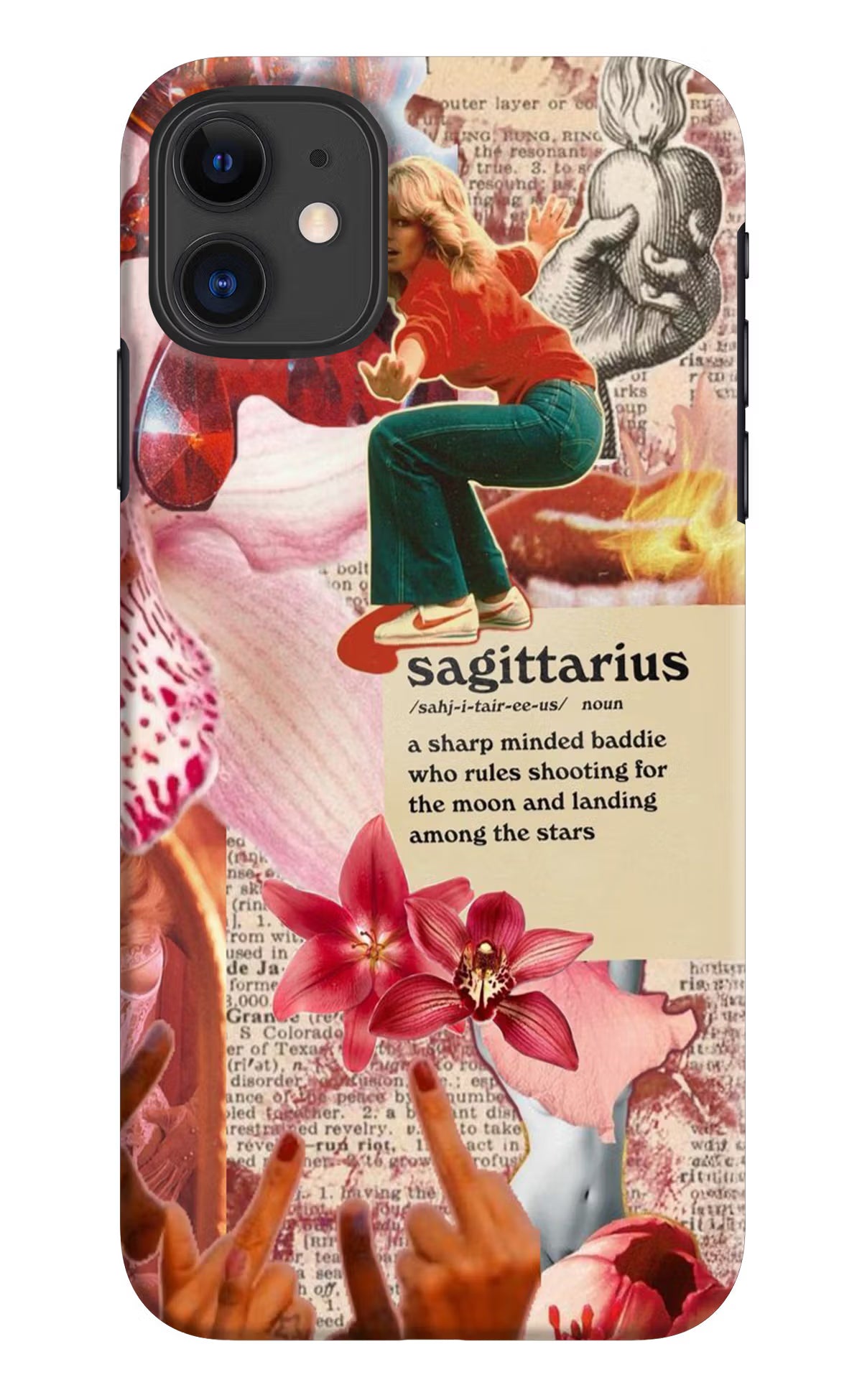 Sagittarius Zodiac iPhone 11 Hard Case Back Cover by Casekaro