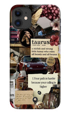 Taurus Zodiac iPhone 11 Hard Case Back Cover by Casekaro
