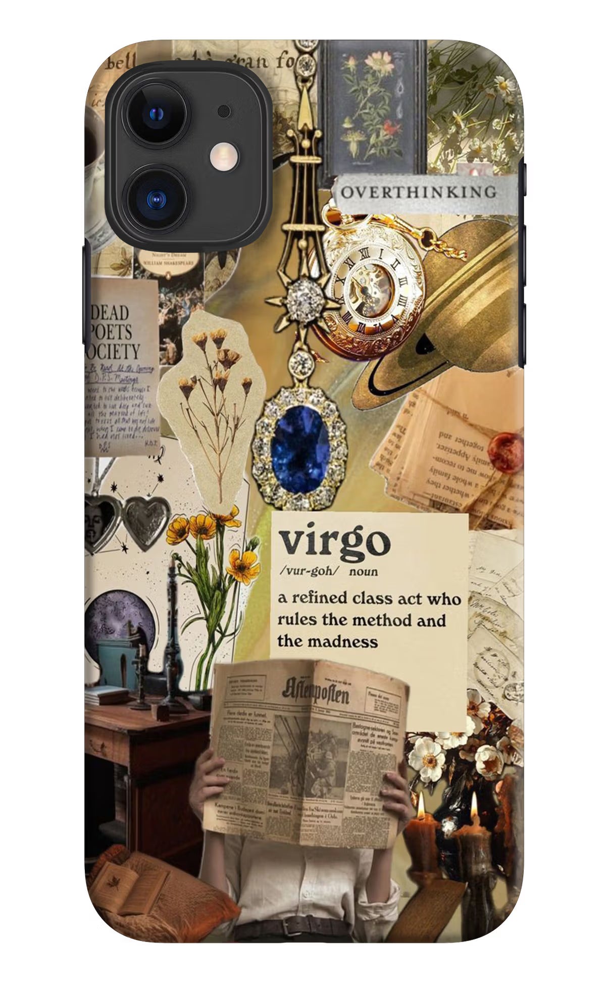 Virgo Zodiac iPhone 11 Hard Case Back Cover by Casekaro
